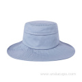 Embroidered cotton bucket hat